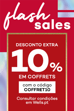 Flash Sales Desconto Extra de 10% em coffrets com o c&oacute;digo: COFFRET10. Consulta condi&ccedil;&otilde;es em Wells.pt